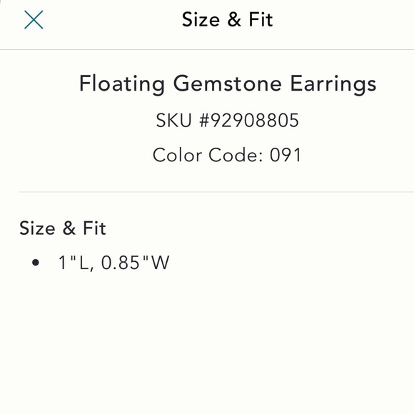 Anthropologie floating gemstone earring - Picture 11 of 13